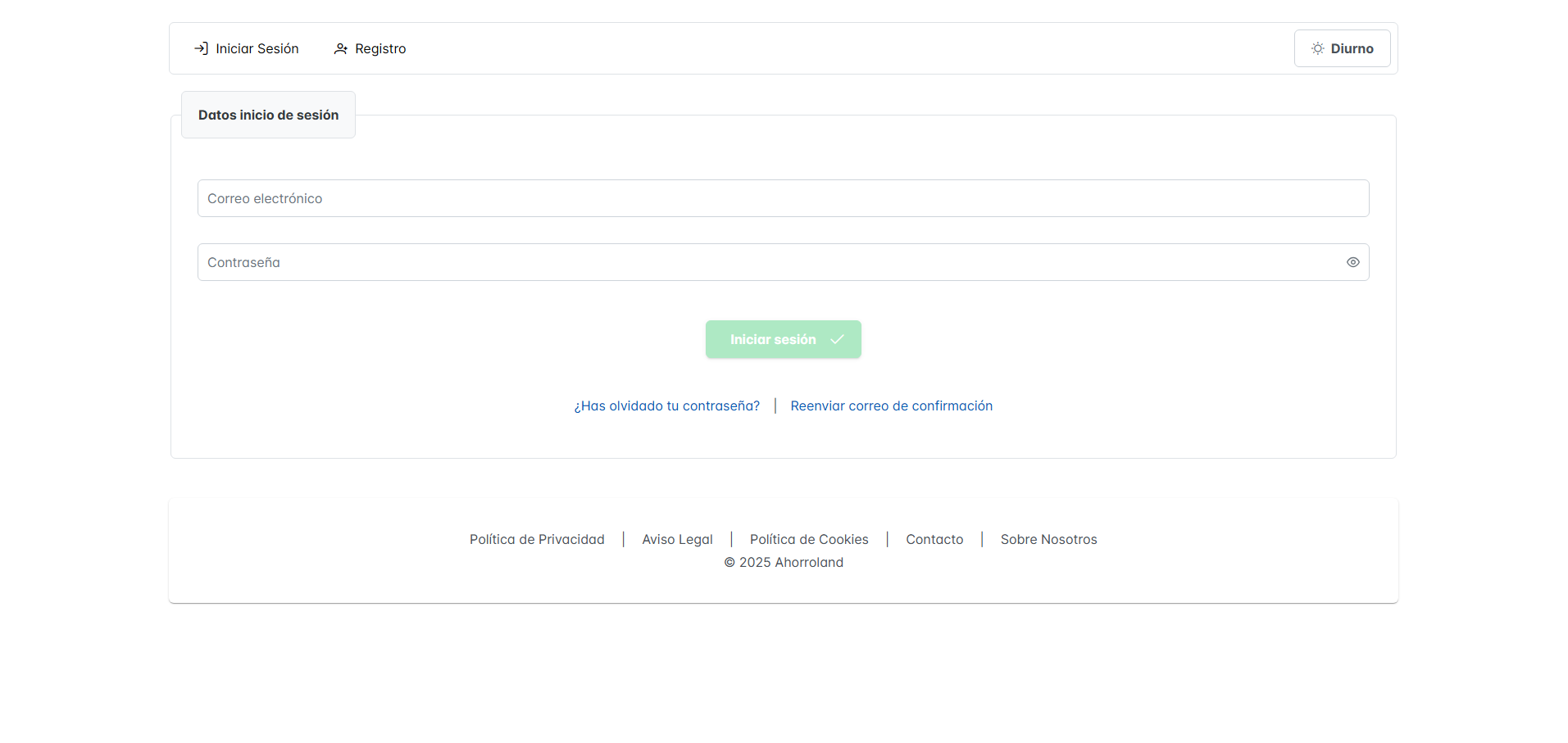 Captura de AhorroLand